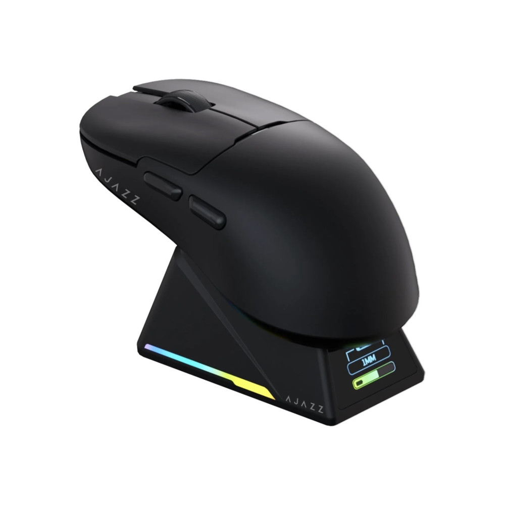 Ajazz AJ159 APEX Бездротова Ігрова Миша PAW3950 400 мАч RGB Чорна з Зарядною Станцією
