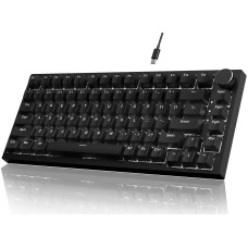 Ігрова Механічна Клавіатура Ajazz AK820 75% Чорна, червоний світч