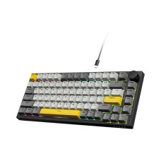 Ігрова Механічна Дротова Клавіатура Ajazz AK820 75% RGB підсвітка, жовтий світч