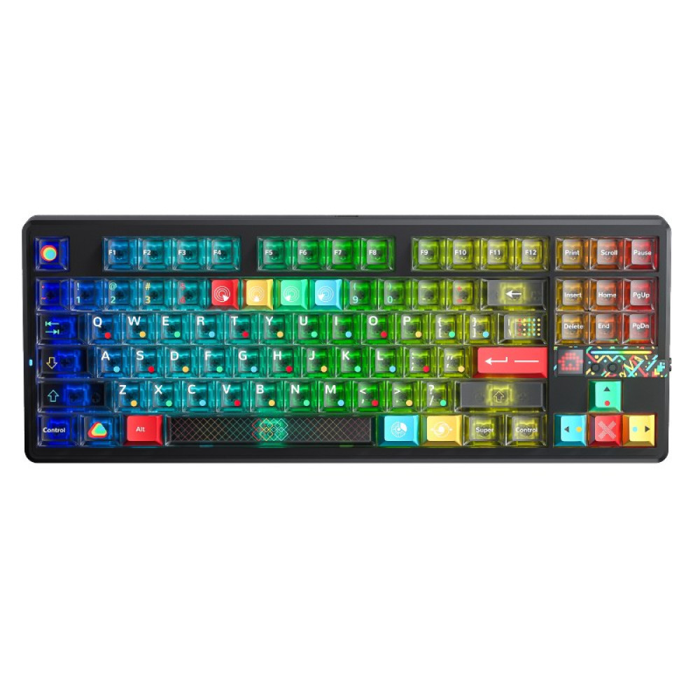Ігрова Механічна Клавіатура Aula F87Pro V2 Super God Edition Прозора