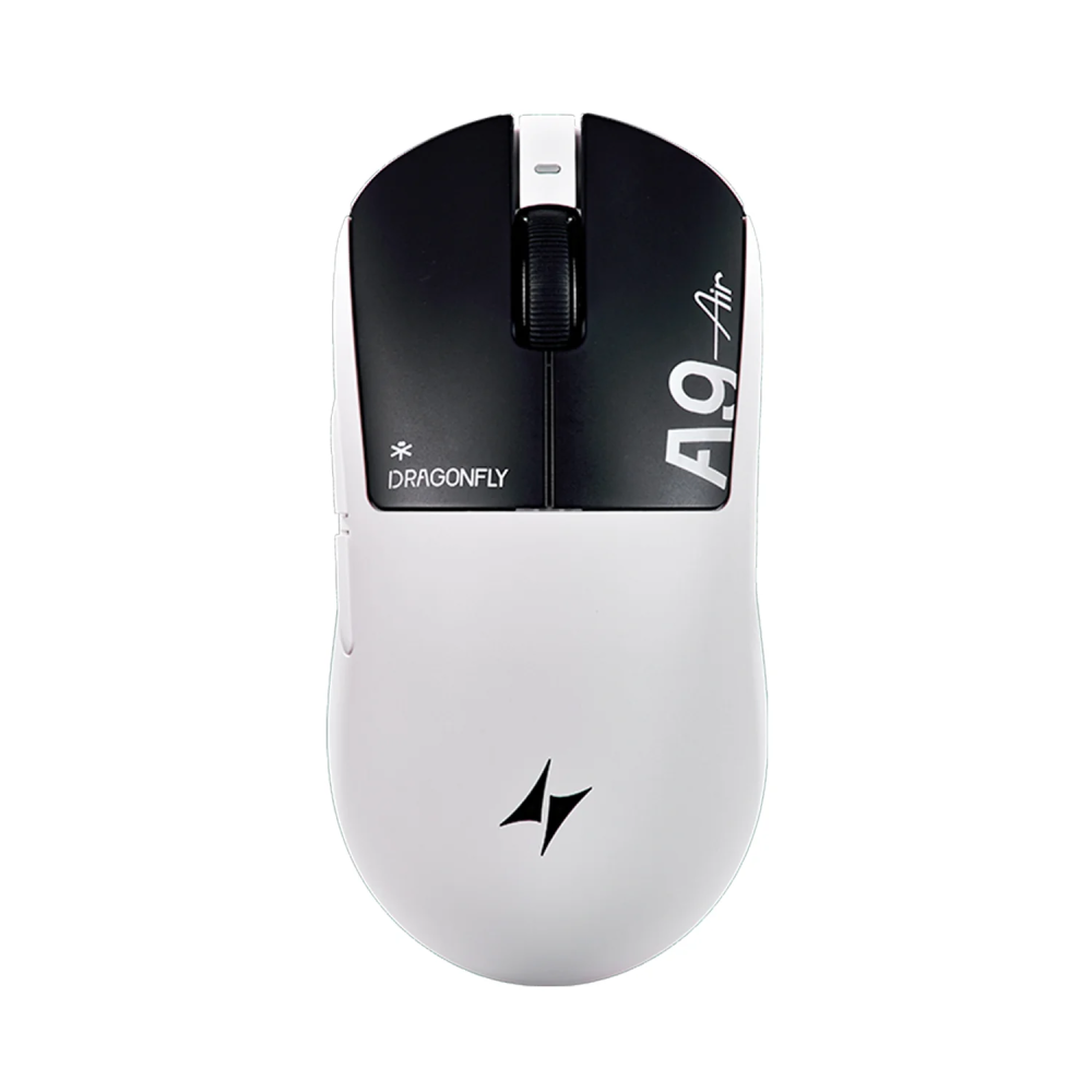 Миша Ігрова Бездротова ATK A9 Air Plus PAW3955 Master 50000 DPI Біло-Чорний