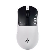 Миша Ігрова Бездротова ATK A9 Air Plus PAW3955 Master 50000 DPI Біло-Чорний