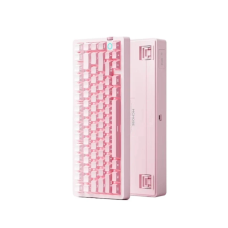 Механічна Бездротова Клавіатура MCHOSE G75 v2 10000 mAh Рожева