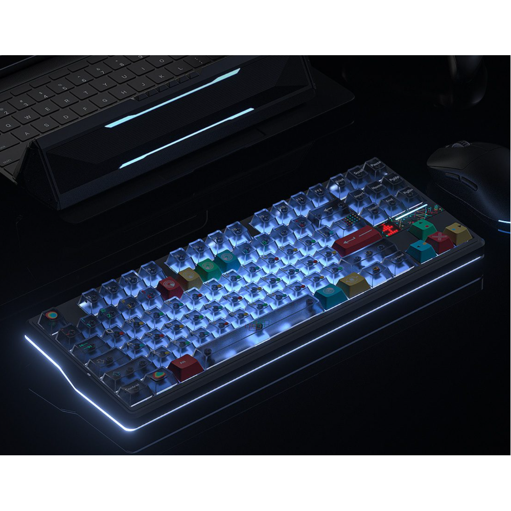 Ігрова Механічна Клавіатура Aula F87Pro V2 Super God Edition Прозора