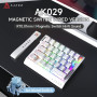 Геймерська Магнітна Клавіатура AJAZZ Blackadder Ak029 Білий з Контурними лініями